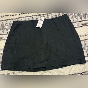 Abercrombie & Fitch Linen blend mini skort